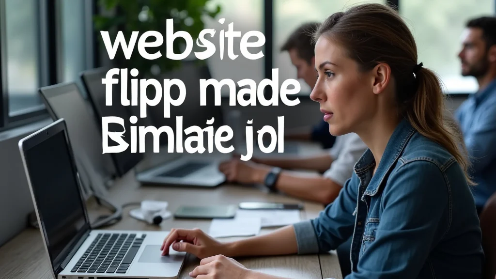 The image shows a graphic illustrating the steps involved in Website Flipping Made Simple.